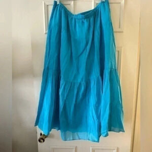 Talbots Blue Maxi Skirt.Size 3X Women’s Petite